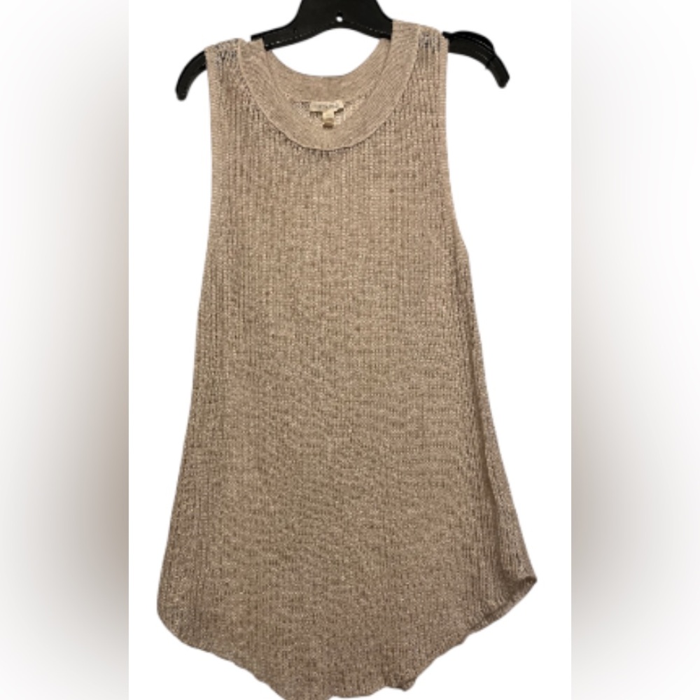 EILEEN FISHER Knit Tank Top In Oatmeal Colorway Medium - Picture 1 of 11